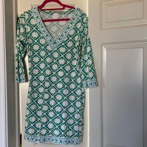EUC Barbara Gerwit stretch cotton dress. Medium